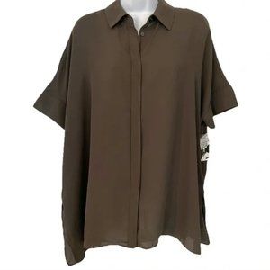 Alfani Button Down Blouse